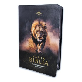 Biblia Rvr1960 León Judá Canto Pintado Letra 19 Puntos