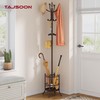 Tajsoon Coat Rack Stand with Umbrella Holder, Coat Tree Freestanding