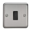 Varilight XS1B Rocker Switches 1 Gang Black,86x86x25mm