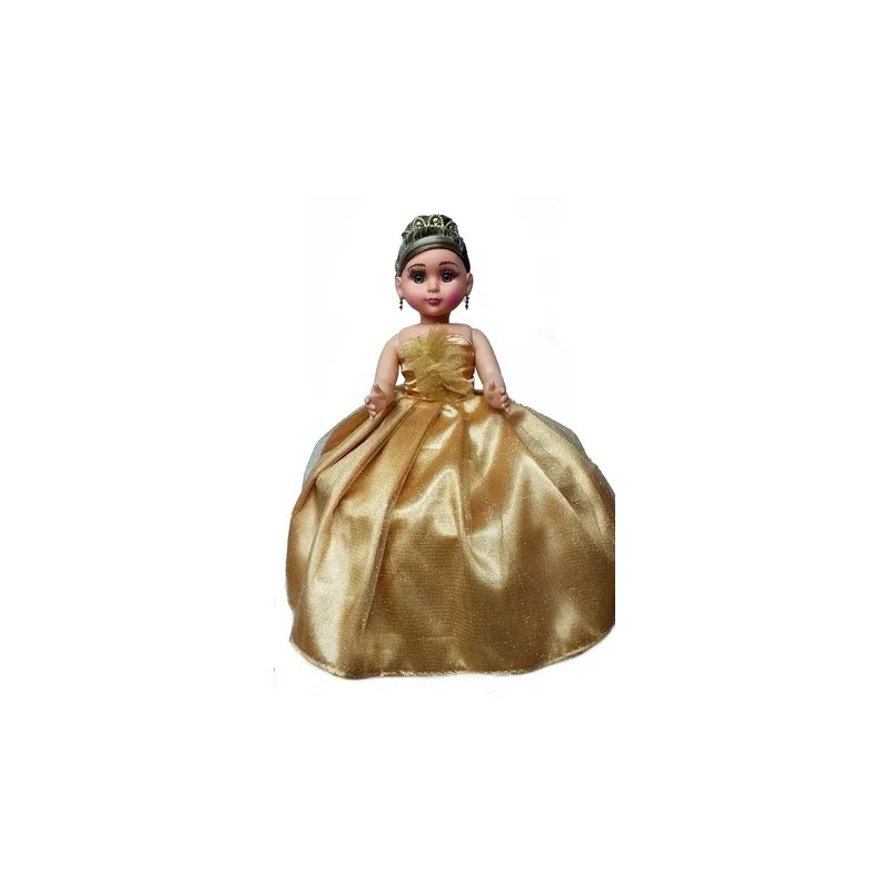 Muñeca Quinceañera Xv 15 Niña Dorado