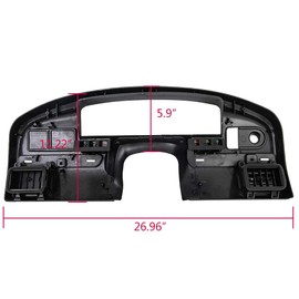 LQI Dashboard Panel Bezel Compatible with Ford F150 F250 F350 and F Super Duty with Gas Engine ONLY Instrument Cluster Bezel F4TZ15044D70A 1994-1997