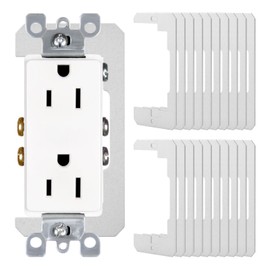 Wall Plate Spacers, 20Pcs Outlet Spacers for Electrical Box, Metal Flush Fit Device Leveling Plates, Receptacle Spacers Shims Leveler for Fixing Walls Electrical Outlet