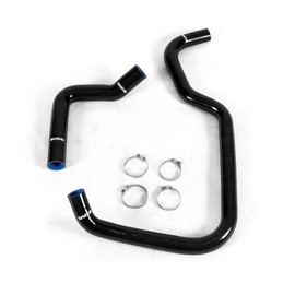 G-PLUS Silicone Radiator Coolant Hose Kit Clamps Fit Compatible With 2007-2013 Chevy Silverado 1500 H/P Black