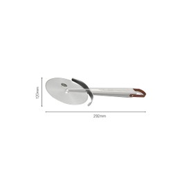 Everdure by Heston Blumenthal Pizza Cutter – Stainless Steel XXL Blade Wheel Cutter | Heavy-Duty Pizza Slicer with Ergonomic Handle, Durable & Easy Clean Kitchen Tool