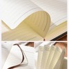 WANLIAN Nautical Pattern Brown Leather Lockable Journal with Pen Pocket