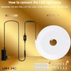 Lamomo Neon Rope Light, 24V Warm White Dimmable Rope Lights,