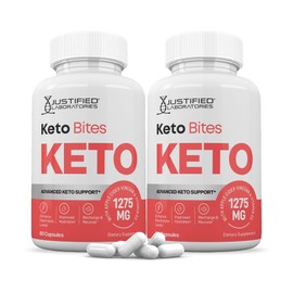 Justified Laboratories (2 Pack) Keto Bites ACV Pills 1275MG Formulated with Apple Cider Vinegar Keto Support Blend Alternative to Gummies 120 Capsules