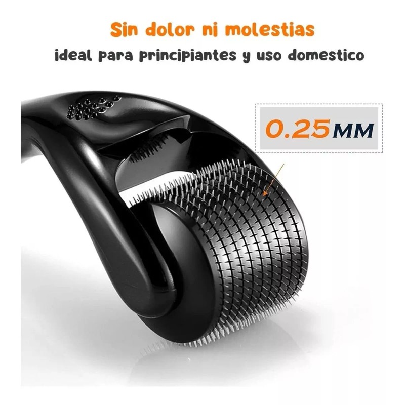 Veraly Rodillo Micro Agujas Dermaroller Crecimiento Pelo Barba F
