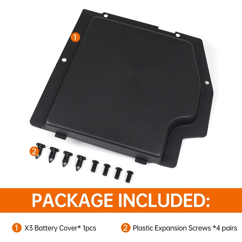 CUSAUTV X3 Battery Cover Kit Compatible with Can Am Maverick