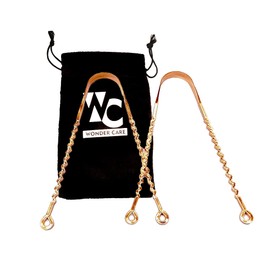 Wonder Care Zungenschaber für Erwachsene gegen Mundgeruch Edelstahl Zungenreiniger für Mundhygiene und frischen Atem 2 Stück