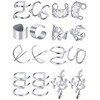 Blulu 8 Pairs Stainless Steel Ear Cuff Non Piercing Clip