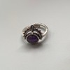 VIE Vintage Bali Sphere Ring, Amethyst