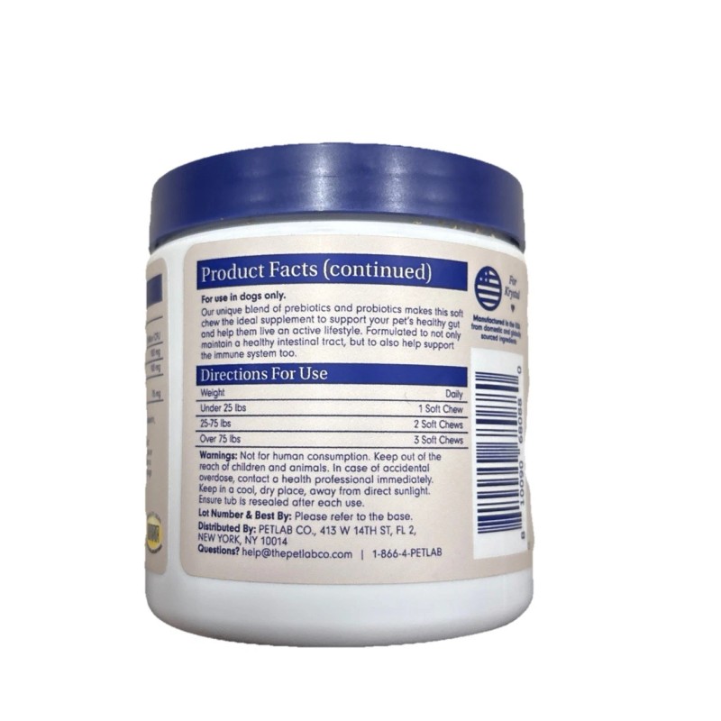 PetLabCo. PetLab Co. Probiotic Chew Supports Healthy Gut & Normal