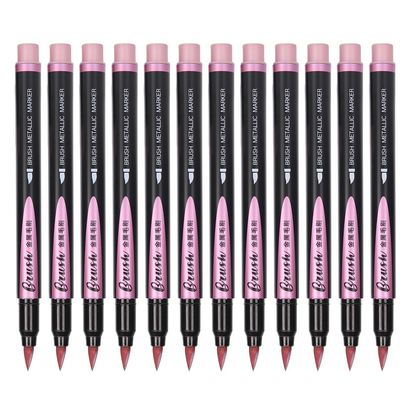 12pcs Soft Head Marker Pen DIY Dry Fast Acrylic Paint