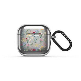 CASETiFY Mirror AirPods (4th Gen) Case with Ring - Spring Botanicals - Silver