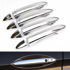 EZ Motoring For 2016 2017 2018 2019 2020 Honda Pilot Chrome Door Handle Covers With Smartkey