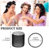 Big Self-Grip Hair Curlers Rollers with Stainless Steel Duckbill Clips