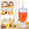 1.3 Gallon Glass Drink Dispenser, Glass Beverage Dispenser with Spigot