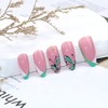 Butterfly Press on Nails Almond Medium Length Fake Nails French