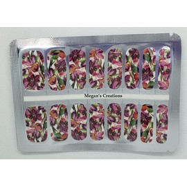 Spring Time Flowers Design #4 Nail Polish Wraps - Nail Polish Strips