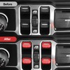 DIAMOOKY 4PCS Upgraded Window Switch Button Cover Compatible with Jeep