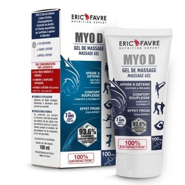 Muscle Tension Gel Myo D - Arnica, Essential Oils - Soothes Muscles, Joints and Tendons - Back, Calves, Thighs - Joint Gel - French Laboratory Eric Favre