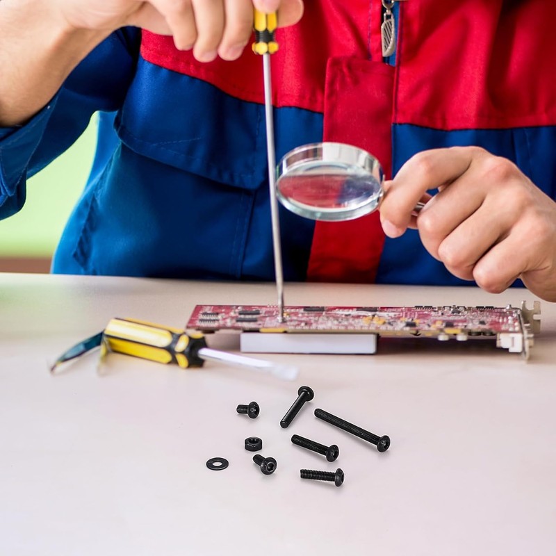 Screw Nut - 300pcs M3 Black 10.9 Grade Button Head