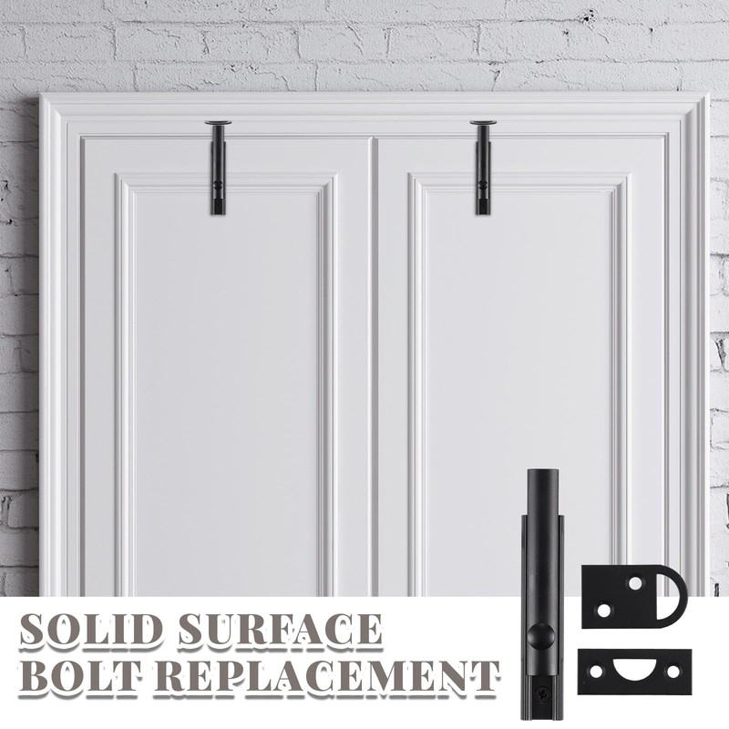 Lothee 4 Pcs Solid Brass Surface Bolt Door Slide Bolt