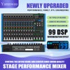 Yamnweo MIX-12 DJ Controller Mixer, DJ Audio Mixer 12-Channel Input