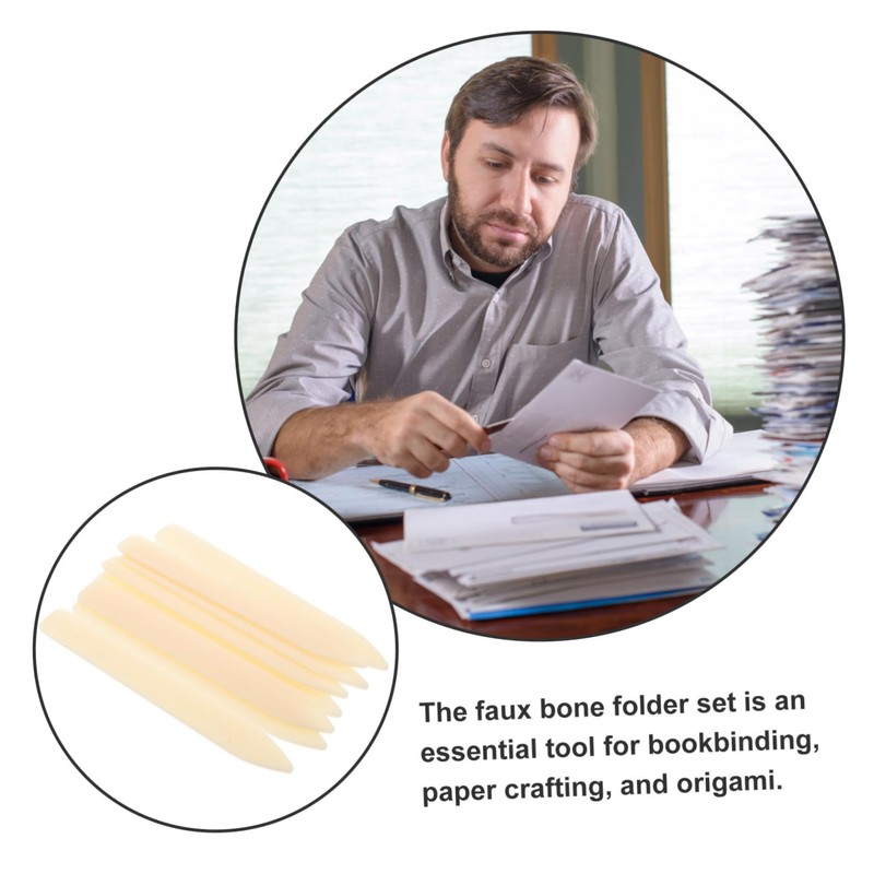 TEHAUX 8pcs Bone Folder Tool Kit for Card Making Scrapbooking