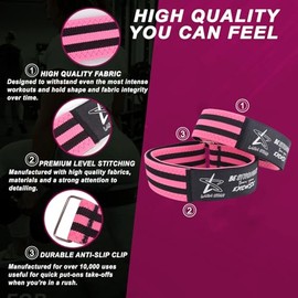 BFR - Bandas de oclusión para Mujeres, Bandas de restricción de Flujo sanguíneo para piernas, Levantamiento de glúteos y Cadera, Entrenamientos, Las M