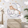 WANDKIND Elephant and Giraffe on the Moon Wall Sticker V325