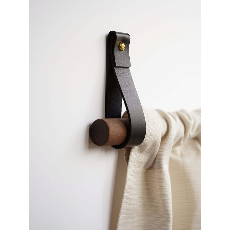 Keyaiira Genuine Leather Curtain Rod Holder urtain Rod Bracket Holders
