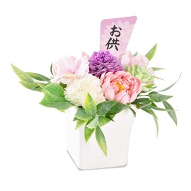 Poppy Nagoya S-130 Soap Flower, Artificial Flower, Bouquet Gift, Soap Flower, Offering Buddhist Flowers, Buddhist Altar, Grave Visit, Buddhist Altar, Rose Chrysanthemum, Container Material, Pottery,