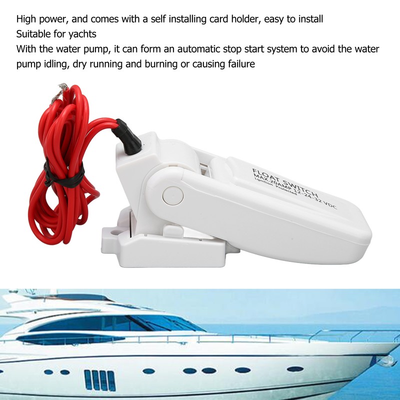 Boat Bilge Pump Float Switch Automatic High Power Safe 18AWG