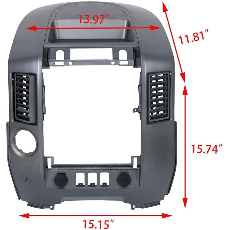 ECOTRIC Center Dash Instrument Panel Lid Compatible with 2004 2005
