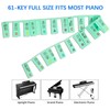 ZHRUNS Removable Piano Key Stickers - 61 Key Glow-in-The-Dark Keyboard