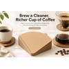 100 Pack V-Shaped Coffee Filters Natural Brown Unbleached Wood Pulp