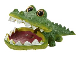 NOLITOY Bubbling Aquarium Decor Creative Alligator Ornament for Fish Tank Vivid Underwater Decoration Safe and Fish Hideout Accessory