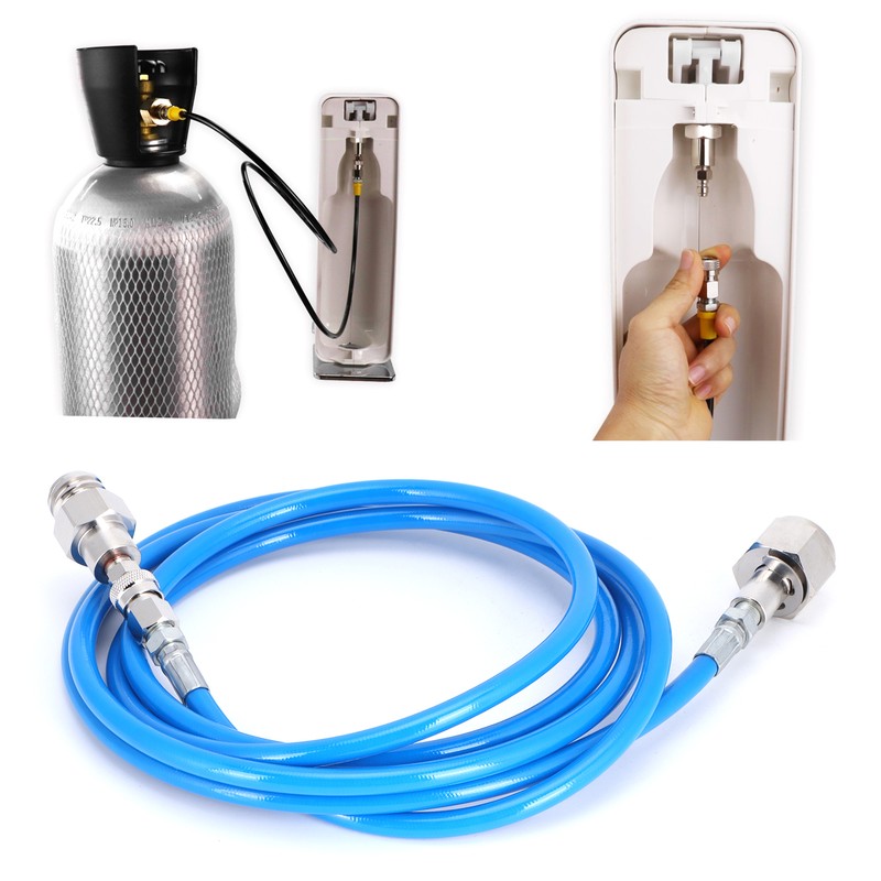 G5/8‑14 2.5m External Soda Hose Universal CO2 Gas Cylinder Refilling