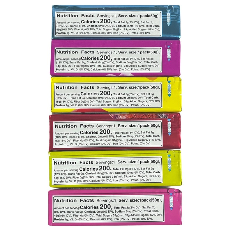 Puchao Gummy n' Soft Japanese Chewy Candy (6 pack) Cola,