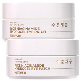 Pretty Skin Rice Hydrogel Eye Patches (60 pieces, 2 pieces) Dry wrinkles around the eyes and wrinkles under the eyes / 프리티스킨 라이스 하이드로겔 아이패치 60개입 2개 눈가주름 눈밑주름 건조