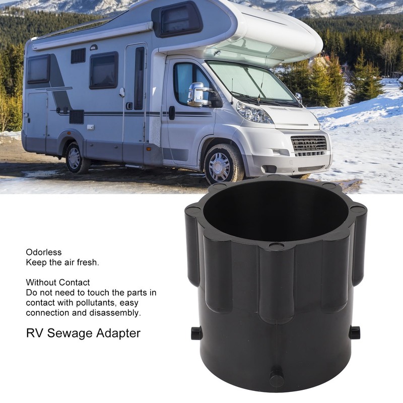 RV Sewage Adapter Prevent Leak Sewer Connection Adapter Replacement for