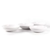 HomeVss, Pearl Dots Stoneware Dinnerware Set 20pc Set, White