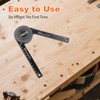 Professional Miter Saw Protractor | High-Precision Angle Measurement Tool for