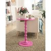 Convenience Concepts Palm Beach Spindle Table, Pink