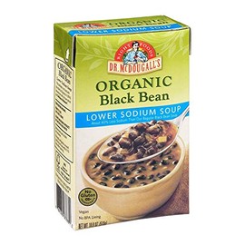 Dr. McDougall's Organic Black Bean Lower Sodium Soup - Case of 6 - 18 oz.