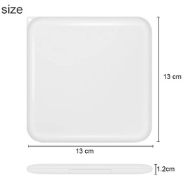 Storage Bag, Plastic Covering Storage Box, Reusable Keeper Folder, Portable Plastic Storage Boxes with Lids, Dustproof Storage Clip Foldable Storage Organizer Case 1Pack (White)