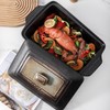 KOOV Ceramic Casserole Dish with Lid, Rectangular Baking Dish Set,