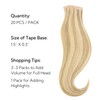 HOTBANANA Tape in Hair Extensions, 24 Inch Tape in Hair